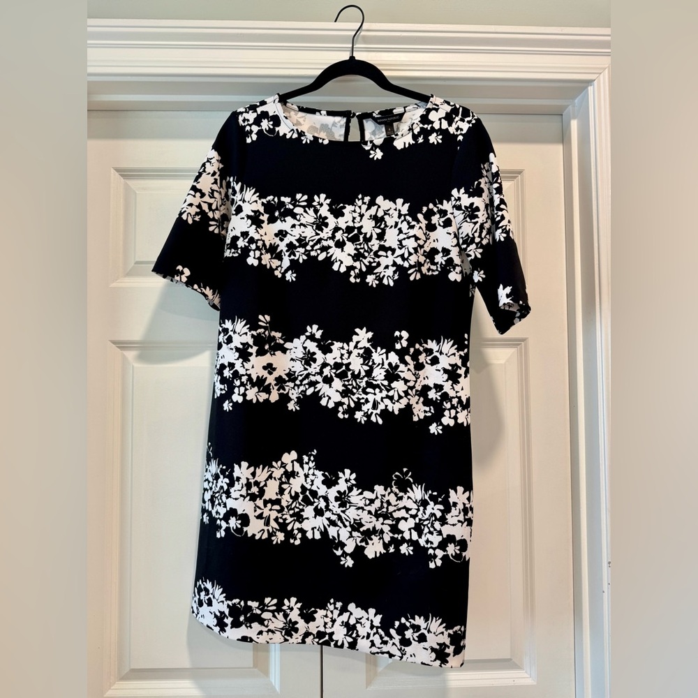 Banana Republic Black and White Floral Dress